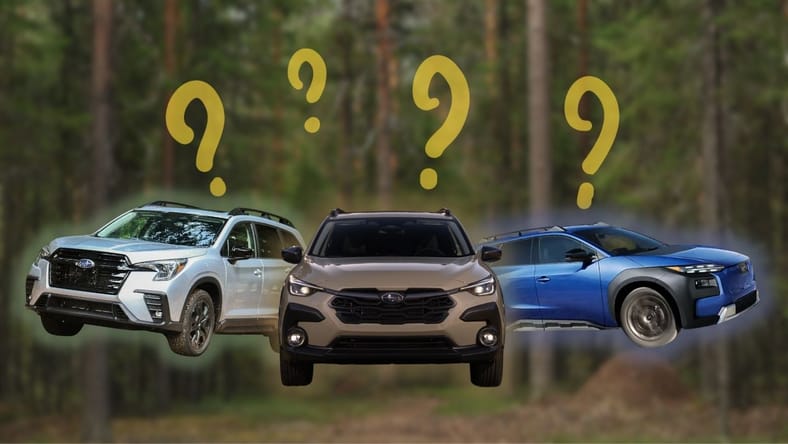 Subaru Suvs With Question Marks Over Them