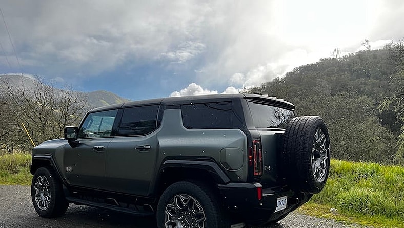 A Girls Guide To Cars | Gmc Hummer Ev Suv: A Kitschy-Cool Ev With Functional Space, Utilitarian Interior - Gmc Hummer Ev Suv Rear 34