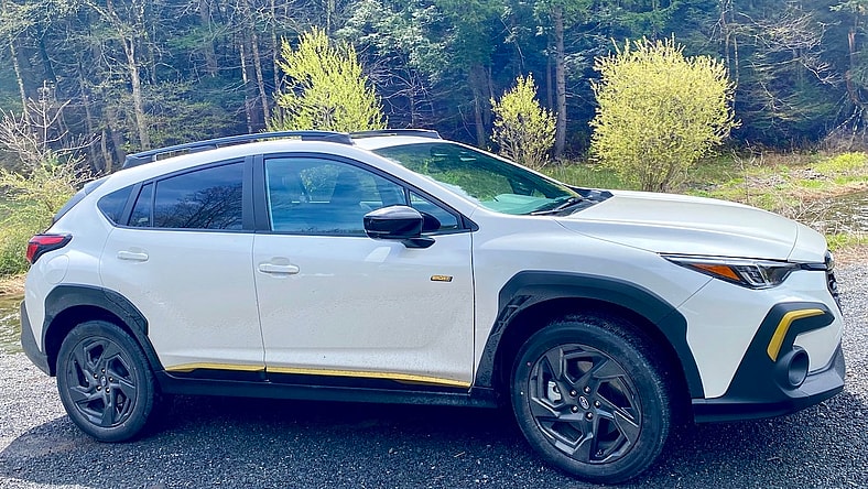 A Side View Of The 2024 Subaru Crosstrek. Photo: Teia Collier