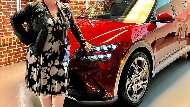 Genesis Is In Vogue at New York Fashion Week 2 Tanya Gazdik With The Genesis Gv60 At Vogue World