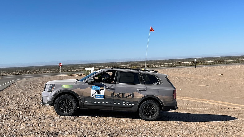 You Can Do Hard Things, and the Kia Telluride Team Proved it at the 2023 Rebelle Rally 2 Team Kialoha Is The 2023 Kia Telluride. Photo: Sara Lacey
