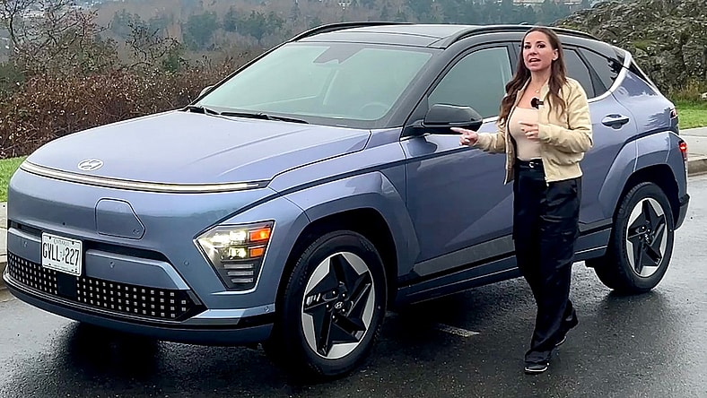 Look How Futuristic The Exterior Of The Hyundai Kona Electric Is.