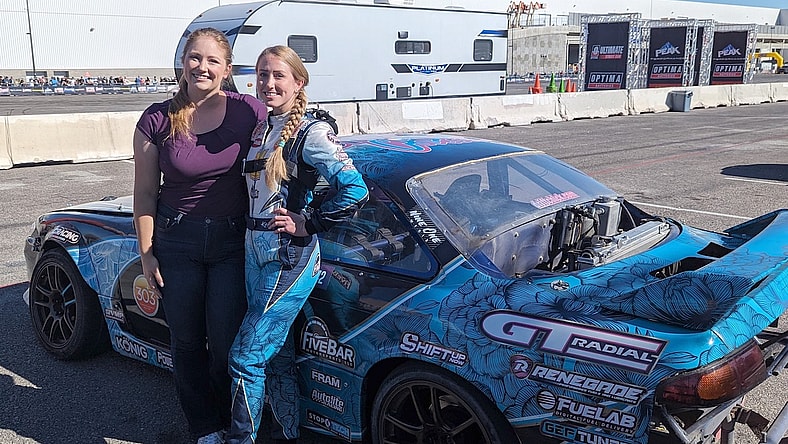 10 Surprising Things I Learned About the Auto Industry at the SEMA Show 2 Me With Pro Drifter Kelsey Rowlings