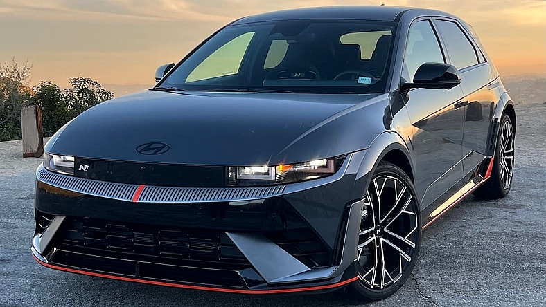 The Front Face Of The 2025 Hyundai Ioniq 5 N