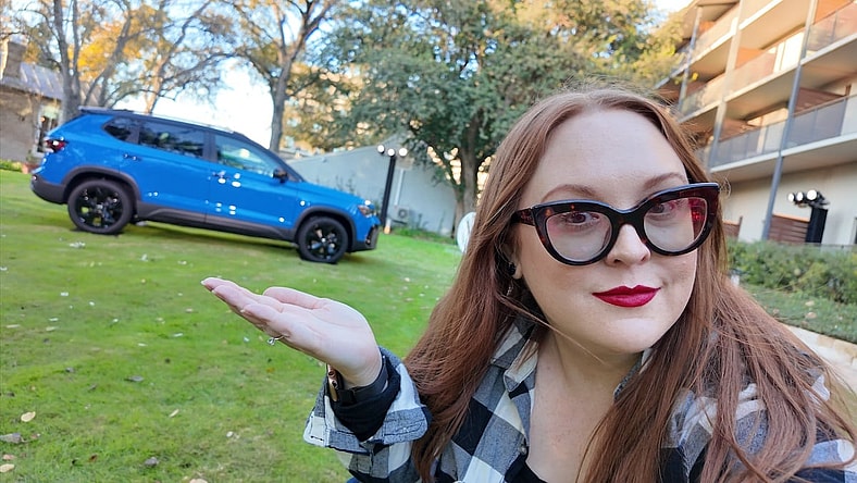 The Budget-Friendly 2025 Vw Taos - Side View - Posing With The Staging