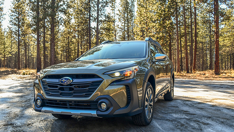 10 Reasons Subaru Owners Are So Loyal—And Yes, Love and Puppies Are on the List! 2 The Front End Of The 2024 Subaru Outback Touring Xt