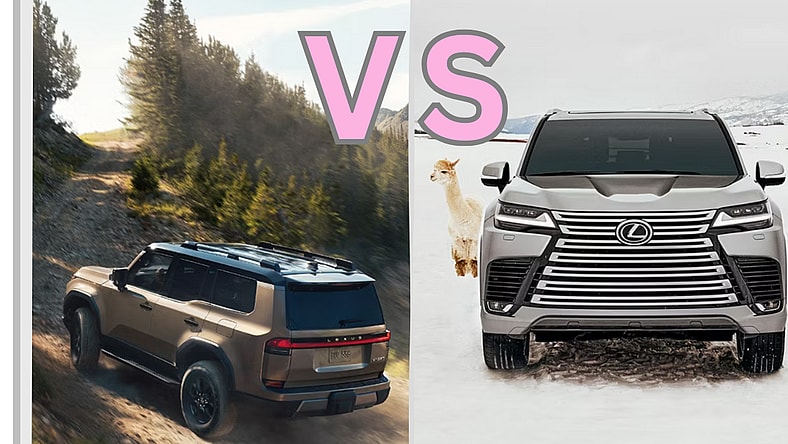 The Lexus Gx 550 Pictured On The Left And A Lexus Lx 600 On The Right