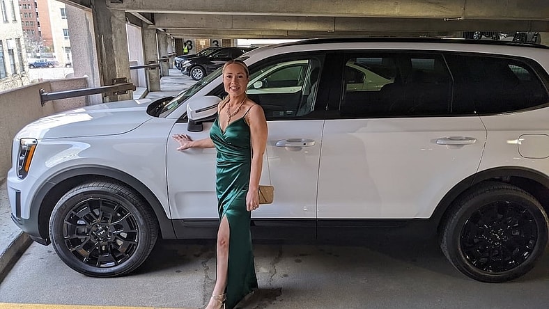 I'm a Traveling Nurse. This is How I Organize My 2022 Kia Telluride For Work and Family 2 Nurse Shannon Bassett And Her Kia Telluride