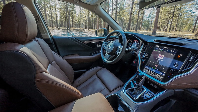 The Interior Design Of A 2024 Subaru Outback Touring Xt