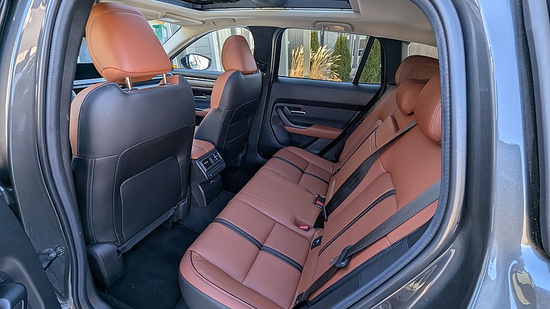 The Rear Seats Of The 2025 Mazda Cx-50 2.5 Turbo Premium Plus