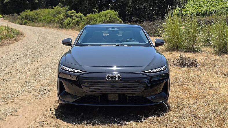 The Front Face Of The Audi A6 E-Tron