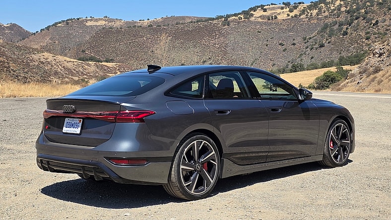 The Rear Of The Audi S6 E-Tron