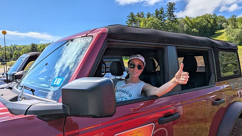 Shannon Behind The Wheel Of A 2025 Ford Bronco Badlands At The Ford Bronco Off-Roadeo