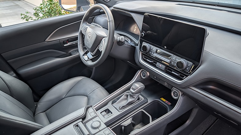 The Interior Of The 2025 Toyota Grand Highlander Nightshade Hybrid