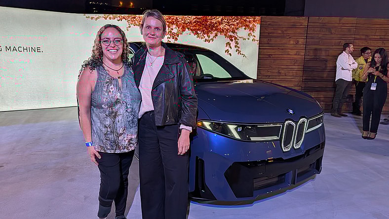 Me Standing With The Bmw Design Works Ceo, Julia De Bono