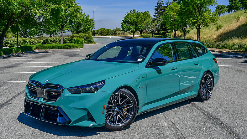 The Front Quarter End Of The 2025 Bmw M5 Touring Wagon