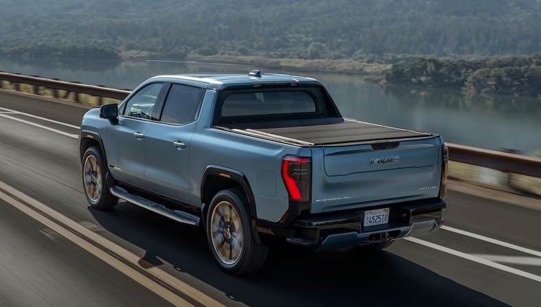 11 Things We Love About the GMC Sierra EV Pickup Truck—And One Thing That's Missing 4 2025 Gmc Sierra Ev Rear View