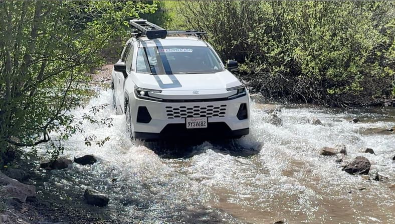 The Toyota Rav4 Crossing A Creek In Bfgoodrich Trail-Terrain T/A+