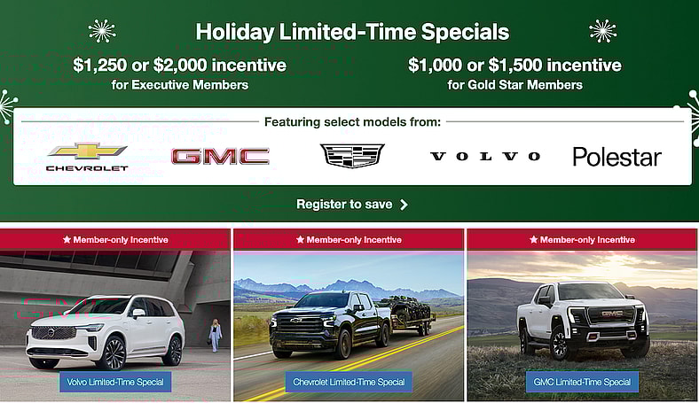 How To Get The Best Deal on a New Car, Plus a $1,000 Costco Gift Card: Costco Auto Program 3 Costco Auto Program Specials Offer Up To A $1,250 Incentive To Members