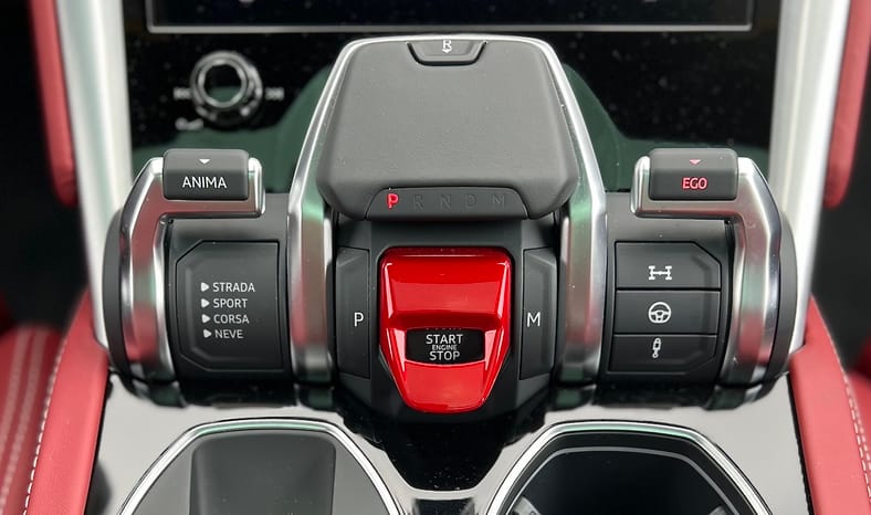11 Things You'll Have to Get Used to When You Drive a Lamborghini Urus Supercar 5 The Starter Button And Gear Selector In The Lamborghini Urus S