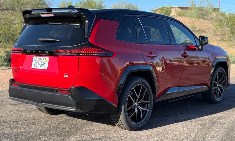 The Rear Of The 2026 Toyota Rav4 Gr Sport