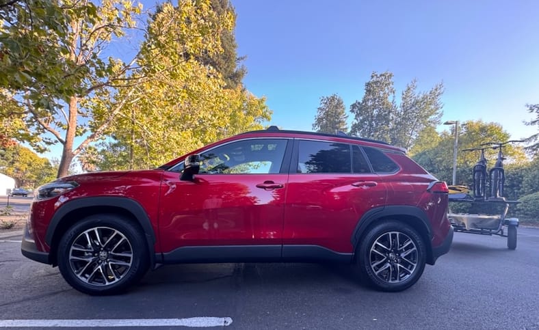 The Gas-Powered 2026 Toyota Corolla Cross In Soul Crystal Red Paint, A Detailed Borrowed From Mazda