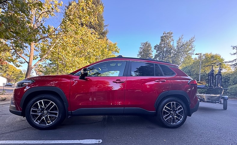 The Gas-Powered 2026 Toyota Corolla Cross In Soul Crystal Red Paint, A Detailed Borrowed From Mazda