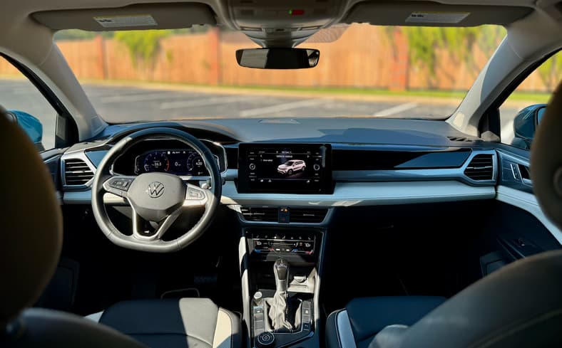 A Nice, Large Multimedia Touch Screen In The Vw Taos Adds Connectivity And Comfort