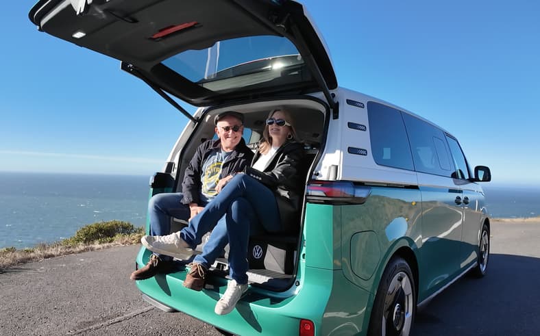 Taking In The View From The 2025 Vw Id Buzz With Fellow Traveler Jamie Kitman One Of The Best Cars On The Road