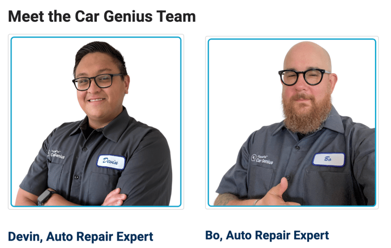 Car Genius car repair experts