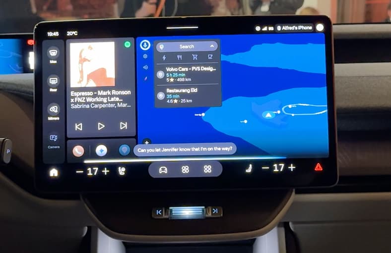 Volvo Ex60 Google Gemini Interface