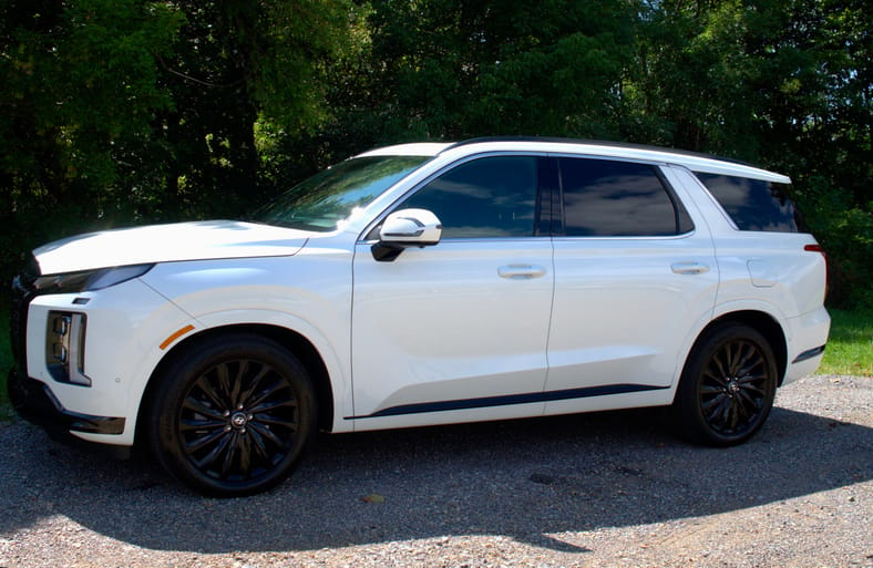 Side view of the 2024 Hyundai Palisade Calligraphy Night Edition