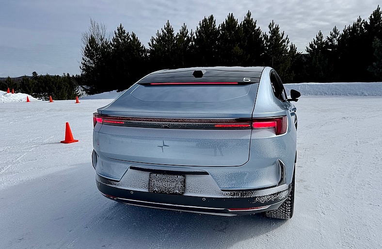 The Rear End Of The Polestar 4