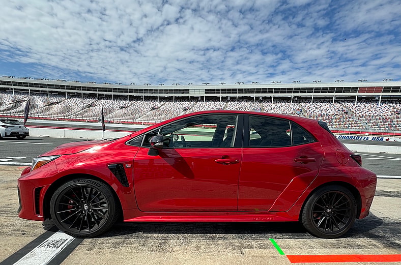 The 2025 Toyota Gr Corolla On A Track