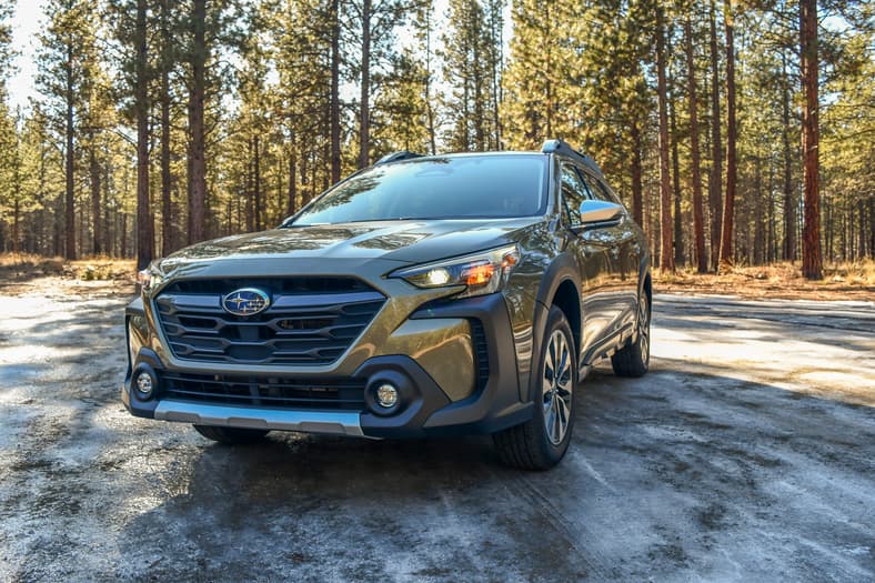 The Front End Of The 2024 Subaru Outback Touring Xt