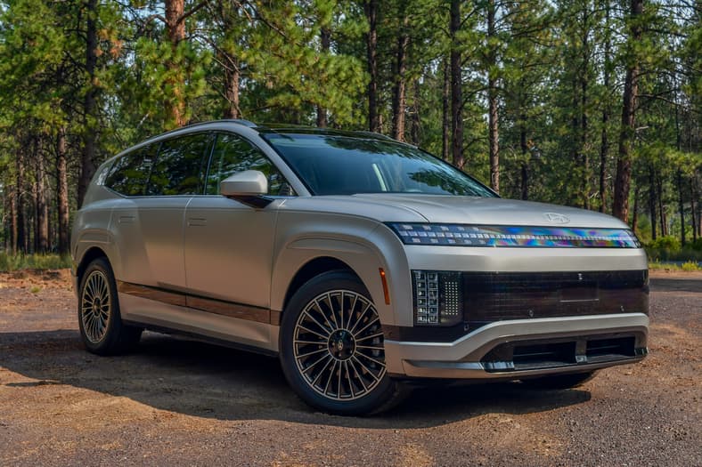 These Are the Best Off-Road SUVS, Say the 40 Journalists Who Drove Them and Voted 7 The Front Quarter End Of The 2025 Hyundai Ioniq 9