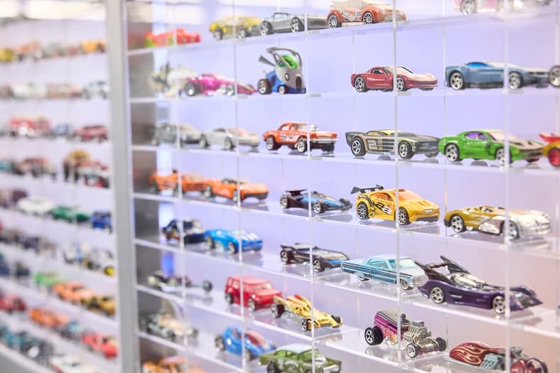 Among The Displays That Line The Hallways At Mattel'S Design Center Is The Full Collection Of Cars