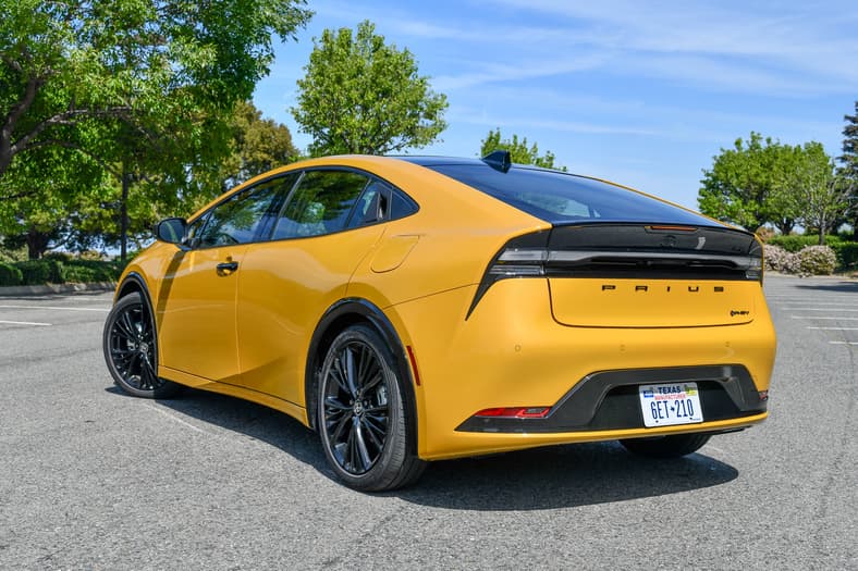 As Gas Prices Rise, the 2026 Toyota Prius PHEV Remains Becomes the Ultimate Survival Tool 3 The Rear Quarter End Of The 2026 Toyota Prius Xse Nightshade Phev