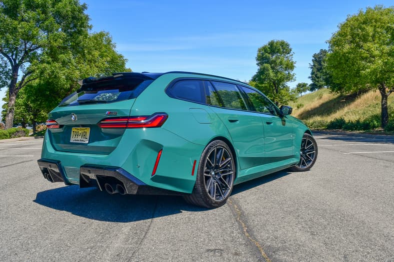 Why Do So Many People Love the 2025 BMW M5 PHEV Touring Wagon? I Reviewed it and Now, I Get It 4 The Rear Quarter End Of The 2025 Bmw M5 Touring Wagon Phev