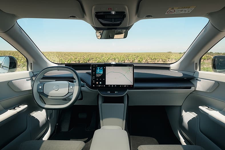 The Interior Of The Volvo Ex60