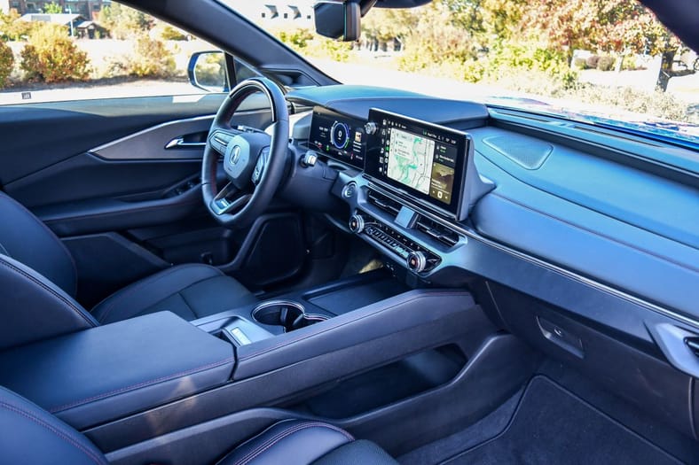 The interior of a 2024 Acura ZDX Type S