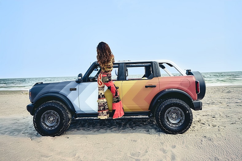 The Ford Bronco Is The Perfect Stage For Alice + Olivia
