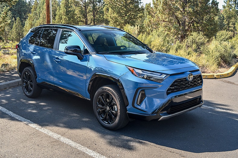 Both the 2025 Toyota RAV4 and Subaru Forester Hybrid Are Winners. But One is a Champ. 3 The Front End Of The 2025 Toyota Rav4 Hybrid