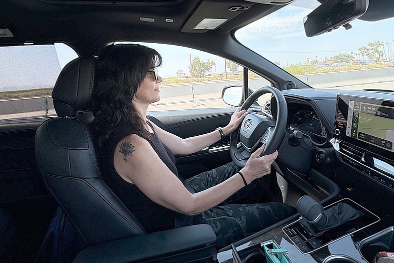 Jenn Mitchell Behind The Wheel Of The 2025 Toyota Sienna Platinum Hybrid
