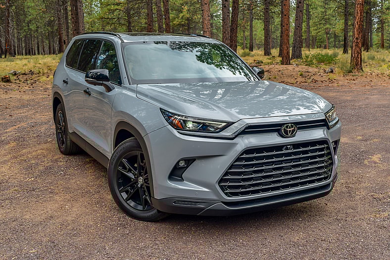 How to Take a Budget-Friendly Car From Plain to Posh: Add a Blackout Package 3 The Front End Of The 2025 Toyota Grand Highlander Nightshade