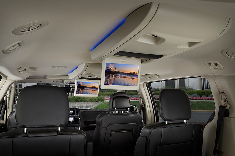 The Optional Entertainment Screen In The 2014 Chrysler Town &Amp; Country
