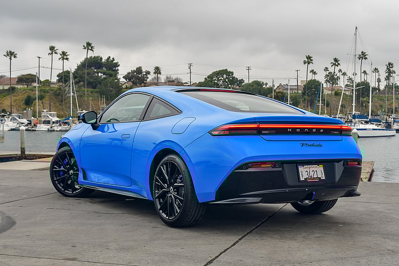 The Rear End Of The 2026 Honda Prelude On A Loading Dock