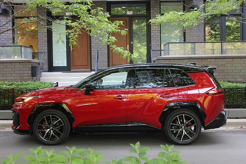 The Side Profile Of The 2026 Toyota Rav4 Gr Sport Phev
