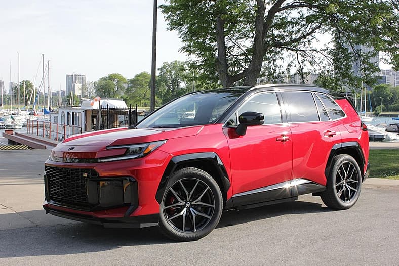 The Front Quarter End Of The 2026 Toyota Rav4 Gr Sport Phev