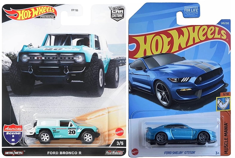 The Best Hot Wheels Models Dream Cars, and What It’s Like to Drive the Full Size Version IRL 12 Ford Bronco And Mustang Dark Horse